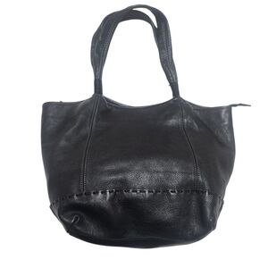 The Sak Black Leather Handbag Purse Bag